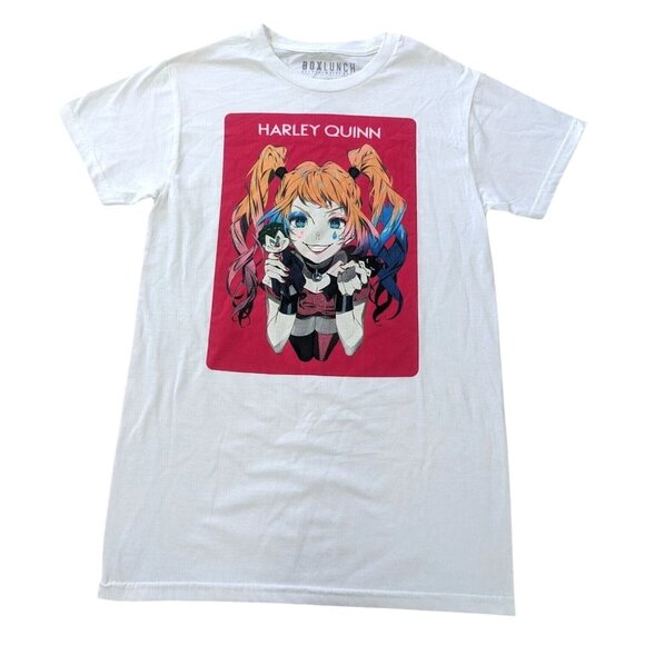 Harley Quinn T Shirt Unisex Size M Anime Graphic Print DC Comics Kawaii Cosplay - Picture 1 of 6